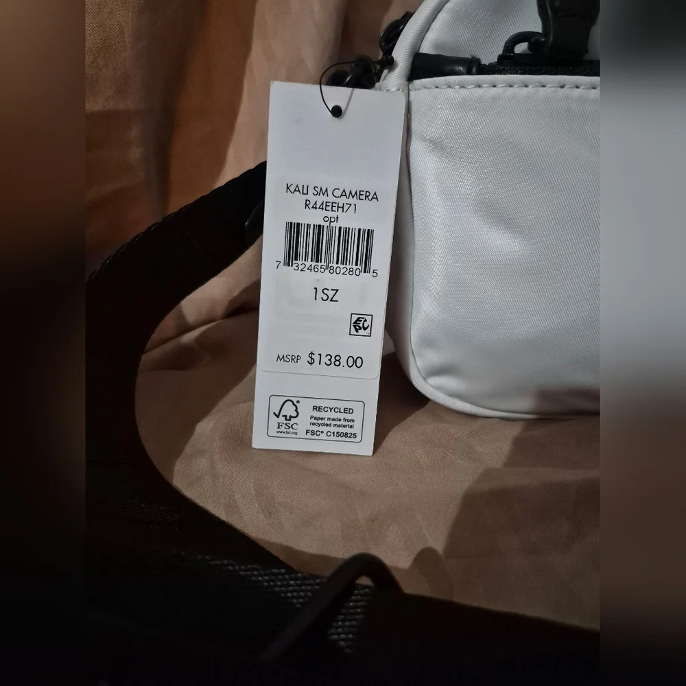 NWT DKNY Camera White and Black Crossbody Bag